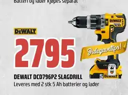 Coop Obs Dewalt dcd796p2 slagdrill tilbud