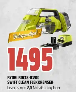 Coop Obs Ryobi rdc18-1c20g swift clean flekkrenser tilbud