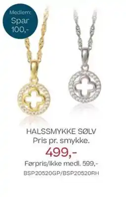 Bjørklund Halssmykke sølv pris pr. smykke. tilbud