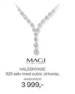 Bjørklund Magi halssmykke 925 sølv med cubic zirkonia. tilbud