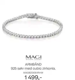 Bjørklund Magi armbånd 925 sølv med cubic zirkonia. tilbud