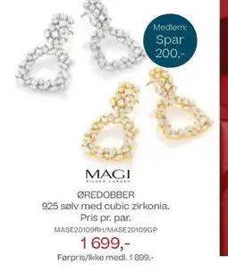 Bjørklund Magi øredobber 925 sølv med cubic zirkonia. tilbud