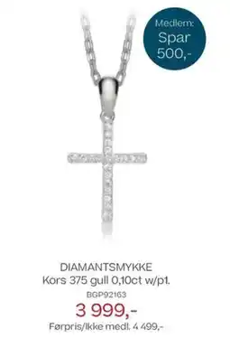 Bjørklund Diamantsmykke tilbud