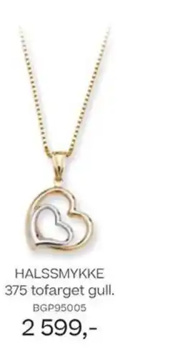 Bjørklund Halssmykke 375 tofarget gull. tilbud