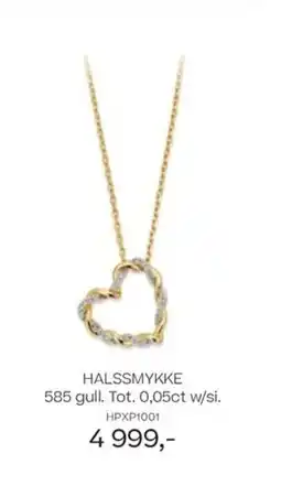 Bjørklund Halssmykke 585 gull. tot. 0,05ct w/si. tilbud