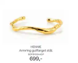 Bjørklund Hennie armring gullfarget stål. tilbud