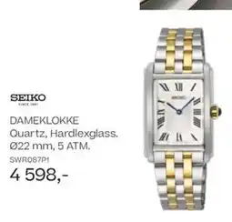 Bjørklund Seiko dameklokke quartz, hardlexglass.0 5 atm. tilbud