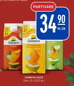 Rema 1000 SUNNIVA JUICE tilbud