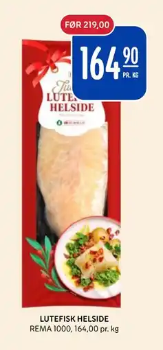 Rema 1000 LUTEFISK HELSIDE tilbud