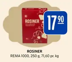 Rema 1000 ROSINER tilbud