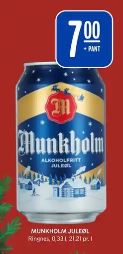 Rema 1000 MUNKHOLM JULEØL tilbud
