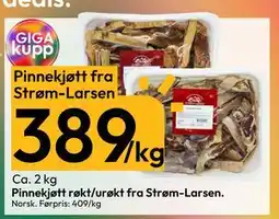 Gigaboks Pinnekjøtt fra Strøm-Larsen tilbud