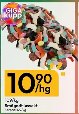 Gigaboks Smågodt løsvekt tilbud