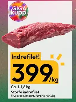 Gigaboks Storfe indrefilet tilbud
