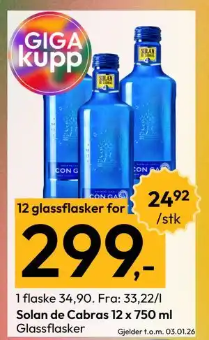 Gigaboks Solan de Cabras 12 x 750 ml tilbud