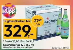 Gigaboks San Pellegrino 12 x 750 ml tilbud