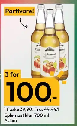 Gigaboks Eplemost klar 700 ml tilbud