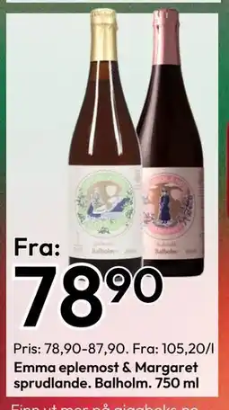 Gigaboks Emma eplemost & Margaret sprudlande tilbud