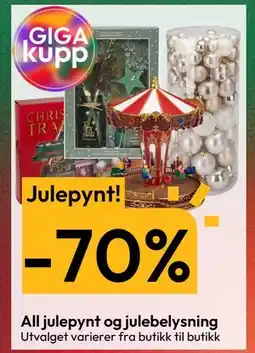Gigaboks All julepynt og julebelysning tilbud