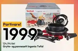 Gigaboks Gryte- og pannesett Ingenio Tefal tilbud