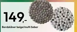 Gigaboks Bordskåner beige/multi Sabor tilbud