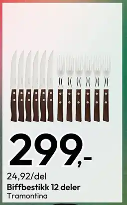 Gigaboks Biffbestikk 12 deler tilbud