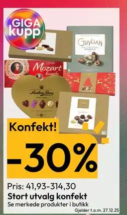 Gigaboks Stort utvalg konfekt tilbud