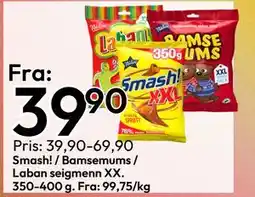 Gigaboks Smash! / Bamsemums / Laban seigmenn XX tilbud