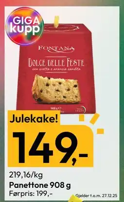 Gigaboks Panettone 908 g tilbud
