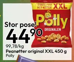 Gigaboks Peanøtter original XXL 450 g tilbud