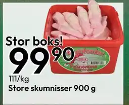 Gigaboks Store skumnisser 900 g tilbud