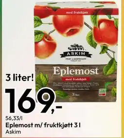Gigaboks Eplemost m/ fruktkjøtt 3 l tilbud