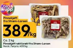 Gigaboks Pinnekjøtt røkt/urøkt fra Strøm-Larsen tilbud