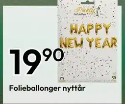 Gigaboks Folieballonger nyttår tilbud