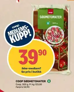 Matkroken COOP SØDMETOMATER, Medlemspris tilbud