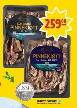 Coop Prix HENRIETTES PINNEKJØTT tilbud