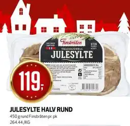 Bunnpris JULESYLTE HALV RUND tilbud