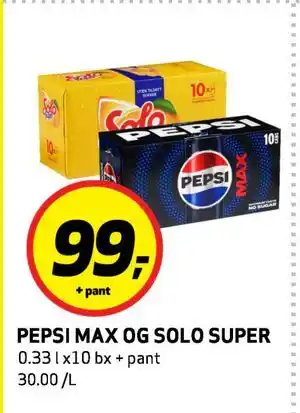 PEPSI MAX OG SOLO SUPER