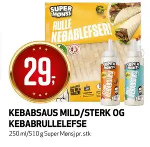 Bunnpris KEBABSAUS MILD/STERK OG KABABRULLELEFSE tilbud