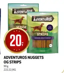 Bunnpris ADVENTUROS NUGGETS OG STRIPS tilbud