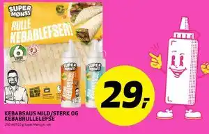 Bunnpris KEBABSAUS MILD/STERK OG KEBABRULLELEFSE tilbud