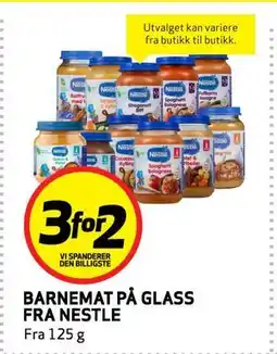 Bunnpris BARNEMAT PÅ GLASS FRA NESTLE tilbud