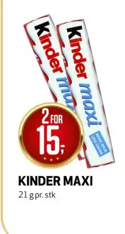 Bunnpris Kinder Maxi tilbud