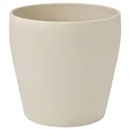 IKEA Persillade Blomsterpotte, lys beige, 19 cm tilbud