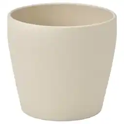 IKEA Persillade Blomsterpotte, lys beige, 12 cm tilbud