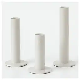 IKEA Tuvkornell Lysholder, 3 stk., offwhite tilbud
