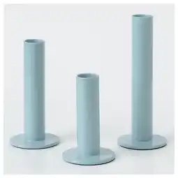 IKEA Tuvkornell Lysholder, 3 stk., blå tilbud
