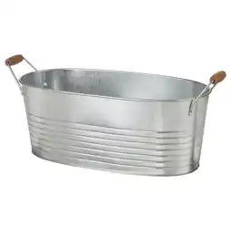 IKEA Korkgran Blomsterpotte, inne/ute/galvanisert, 27x58 cm tilbud