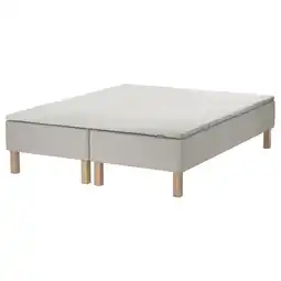 IKEA Snarum Rammemadrass med overmadrass, medium beige/nisseholm hvit, 180x200 cm tilbud