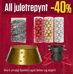 Europris All juletrepynt tilbud